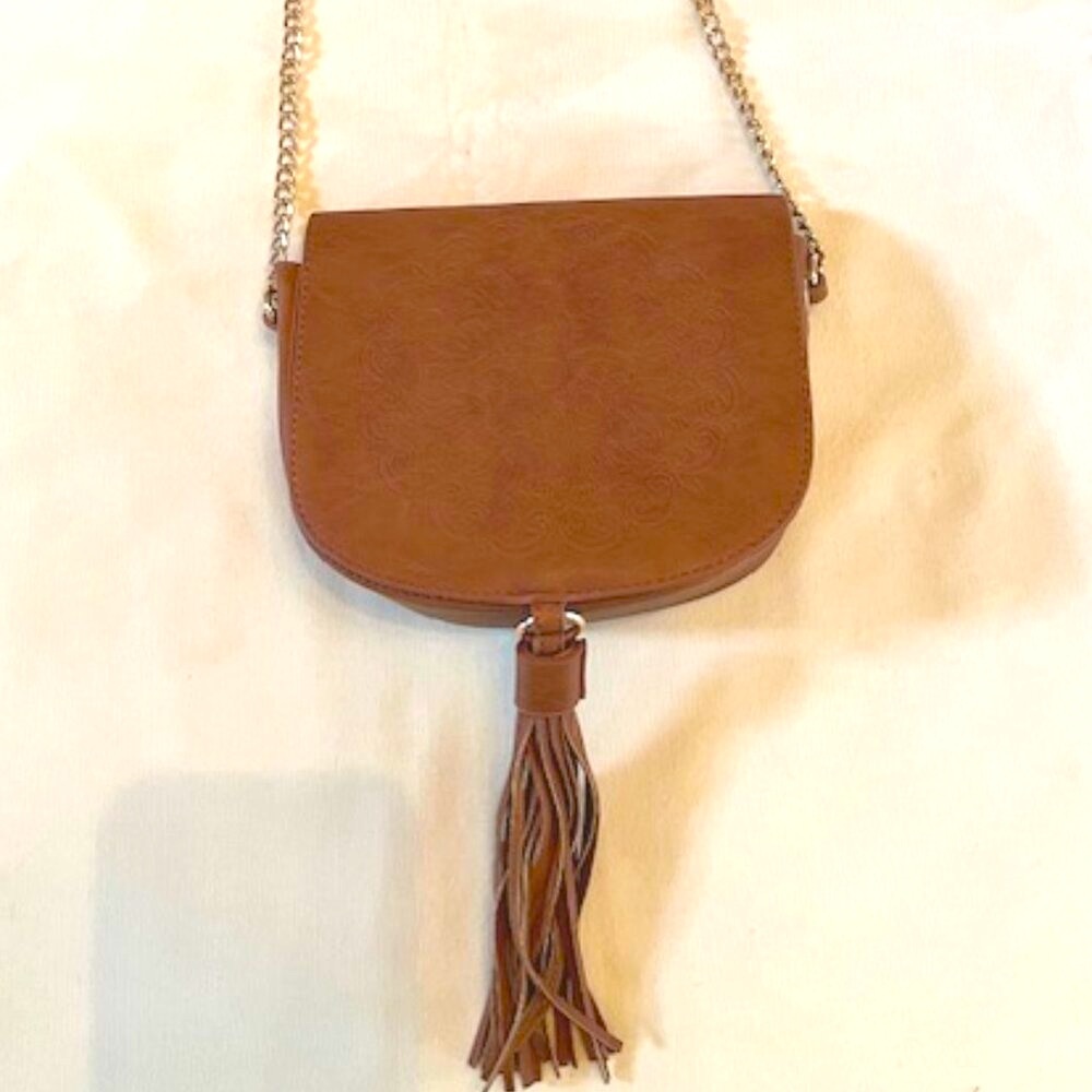 LAURA JANELLE | Crossbody Bag Mandala embossed Southwestern. Vegan-NEW